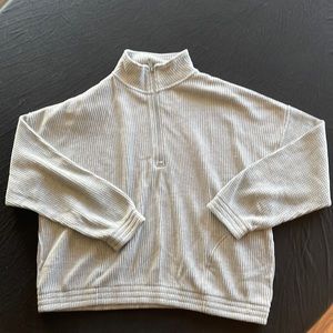 NWOT Aerie Waffle Knit 1/4 Zip size XL